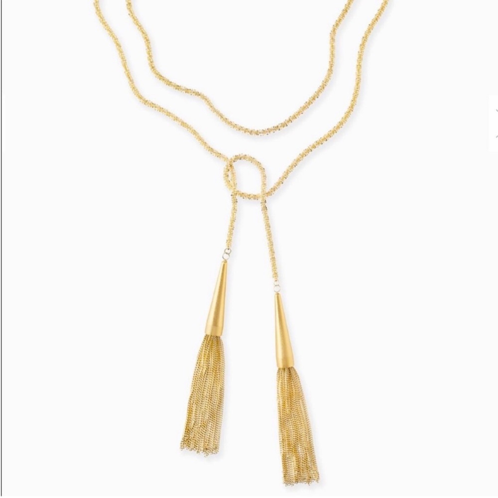 Kendra Scott Gold Tassel Necklace
